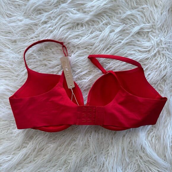 Skims Ultimate Collection Pushup Plunge Bra Cayenne Size 38C - Picture 5 of 9